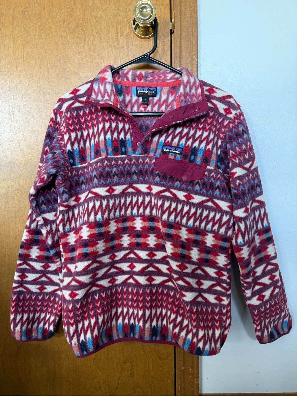Patagonia Patterned Snap-T Synchilla Fleece Pullover